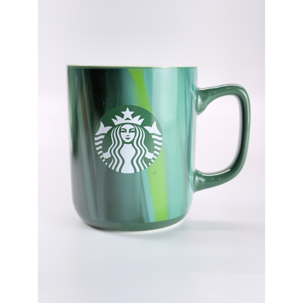 Starbucks Siren Logo Green Marble Coffee Mug Cup 15 oz 2022